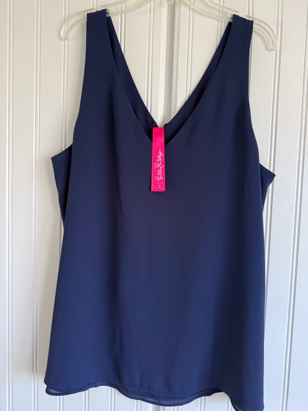 Lilly Pulitzer Navy V-Neck Sleeveless Camisole Top